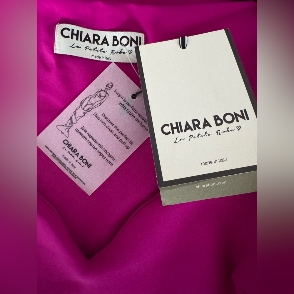 Chiara Boni Magenta Long Sleeve Dress - Picture 9 of 11